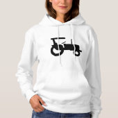  trekker silhouet Boerderij Apparatuur Icon Hoodie (Voorkant)