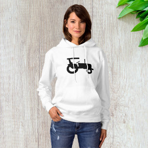  trekker silhouet Boerderij Apparatuur Icon Hoodie