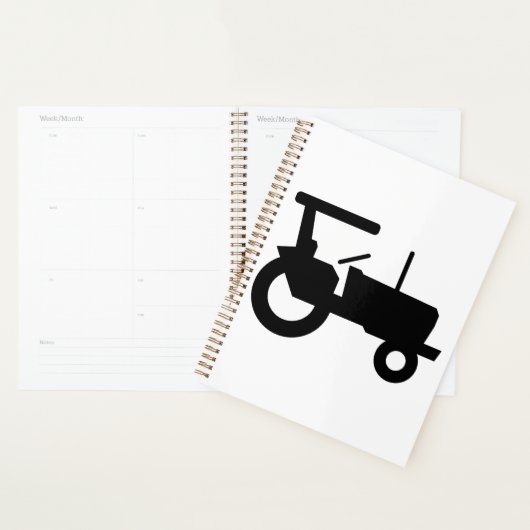  trekker silhouet Boerderij Apparatuur Icon Planner (Display)