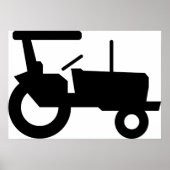  trekker silhouet Boerderij Apparatuur Icon Poster (Voorkant)