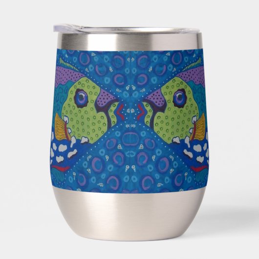 Trekker Vis Wijn Tumbler (Rechts)
