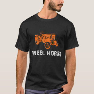 Trekker voor wielpaarden voor heren, grafisch t-shirt