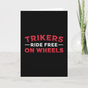 Trekkers die vrij op wielen rijden kaart