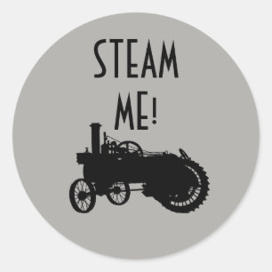 Trekkers van het Boerderij van de stoommotor Tract Ronde Sticker