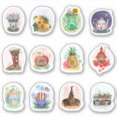 Trekkers voor magnetische woningen sticker (Voorkant)