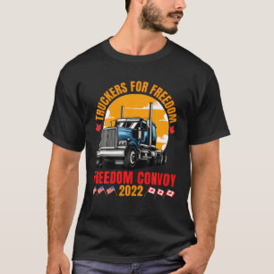 Trekkers voor vrijheid VS Canada Vlag Convo T-shirt