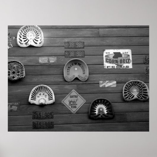 Trekkerstoel Poster (Voorkant)