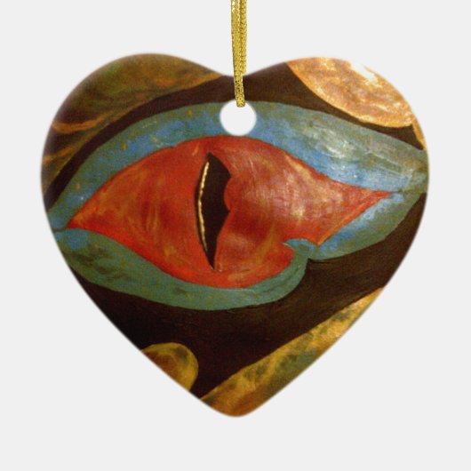 trekoog keramisch ornament (Voorkant)