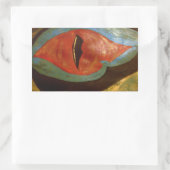 trekoog rechthoekige sticker (Tas)