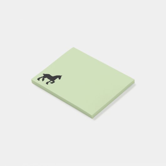 trekpaard-silhouet post-it® notes (Schuin)