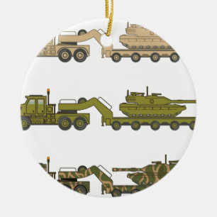 Trektank voor militaire vrachtwagens keramisch ornament