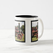 TREKVAARTUIGMACHINES TWEEKLEURIGE KOFFIEMOK (Voorkant rechts)