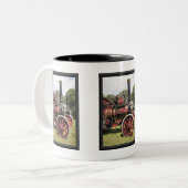 TREKVAARTUIGMACHINES TWEEKLEURIGE KOFFIEMOK (Voorkant links)