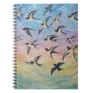 Trekvogels kunst notitieboek