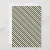 trekvogels Stripes Bridal Shower Invitation Kaart (Achterkant)