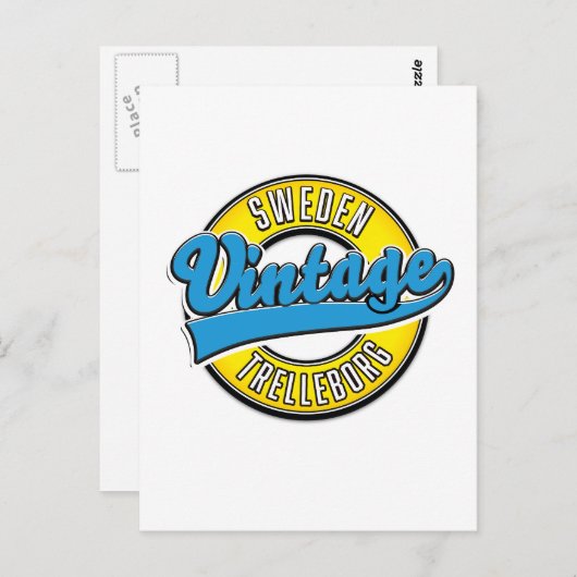 Trelleborg Zweden  logo Briefkaart (Voorkant / Achterkant)