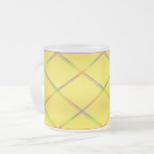 Trellis arc-en-ciel personnalisable Mug jaune (Devant gauche)