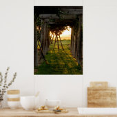 Trellis bij Sunrise Poster (Keuken)