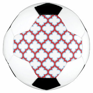 Trellis blanc et rouge, treillis, Quatrefoil