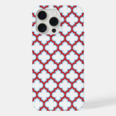 Trellis blanc et rouge, treillis, Quatrefoil (Verso)