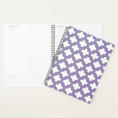 Trellis blanc et violet, treillis, Quatrefoil (Devant avec enveloppe)