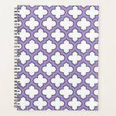 Trellis blanc et violet, treillis, Quatrefoil (Devant)
