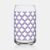 Trellis blanc et violet, treillis, Quatrefoil (Recto)