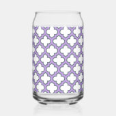 Trellis blanc et violet, treillis, Quatrefoil (Verso)