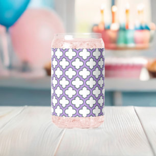 Trellis blanc et violet, treillis, Quatrefoil