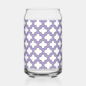 Trellis blanc et violet, treillis, Quatrefoil (Gauche)