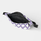 Trellis blanc et violet, treillis, Quatrefoil (Ouvrir)