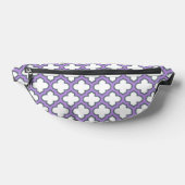 Trellis blanc et violet, treillis, Quatrefoil (Poser)