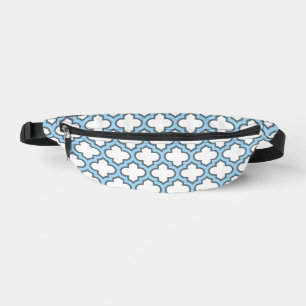 Trellis bleu blanc et bébé, treillis, Quatrefoil