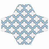 Trellis bleu blanc et bébé, treillis, Quatrefoil (Plat)