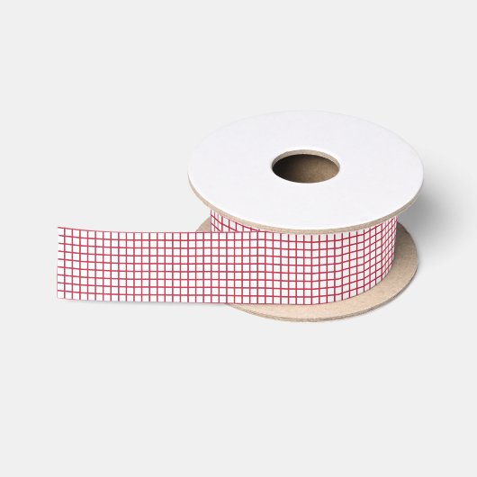 Trellis Cherry Red - Wit Lint (Spoel)