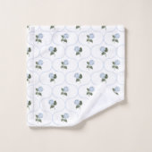 Trellis de floraison d'hortensia bleu (Gant de toilette)