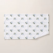 Trellis de floraison d'hortensia bleu (Serviette à main)