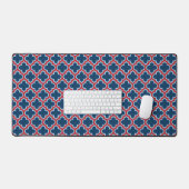 Trellis marocain bleu et rouge, treillis, Quatrefo (Clavier et souris)