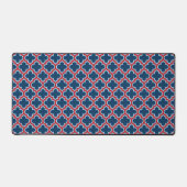 Trellis marocain bleu et rouge, treillis, Quatrefo (Recto)