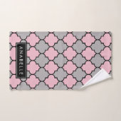 Trellis Marocain, Latticwork, Votre Nom (Serviette à main)