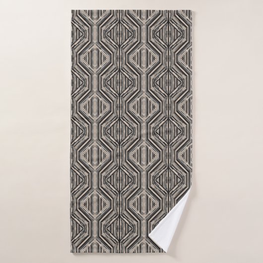 Trellis Moderne Carrés et diamants (Serviette de bain)