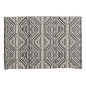 Trellis moderne streepvierkanten en diamanten kussensloop (Voorkant-Rechts)