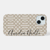 Trellis Monogramme Beige Rustique (Verso Horizontal)