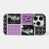 Trellis Motif Photo Collage & Monogramme (Verso Horizontal)