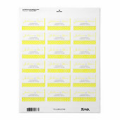 Trellis Patroon Bruiloft Label - Aangepaste kleur (Full Sheet)