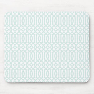 Trellis patroonmousepad - bleek blauw muismat