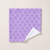 Trellis pourpre, Quatrefoil, Trellis marocain (Gant de toilette)