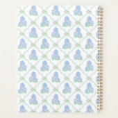 Trellis Préparé Arc Bleu & Hydrangeas Verts Monogr (Dos)