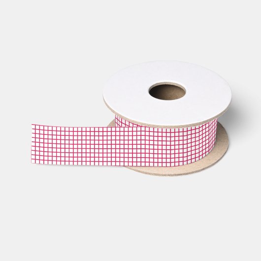 Trellis Raspberry - Wit Lint (Spoel)