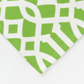 Trellis rose et vert chaud | Couverture polaire (Coin)